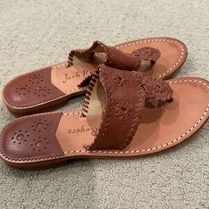Jack Rogers Cognac Sandals Size 9.5